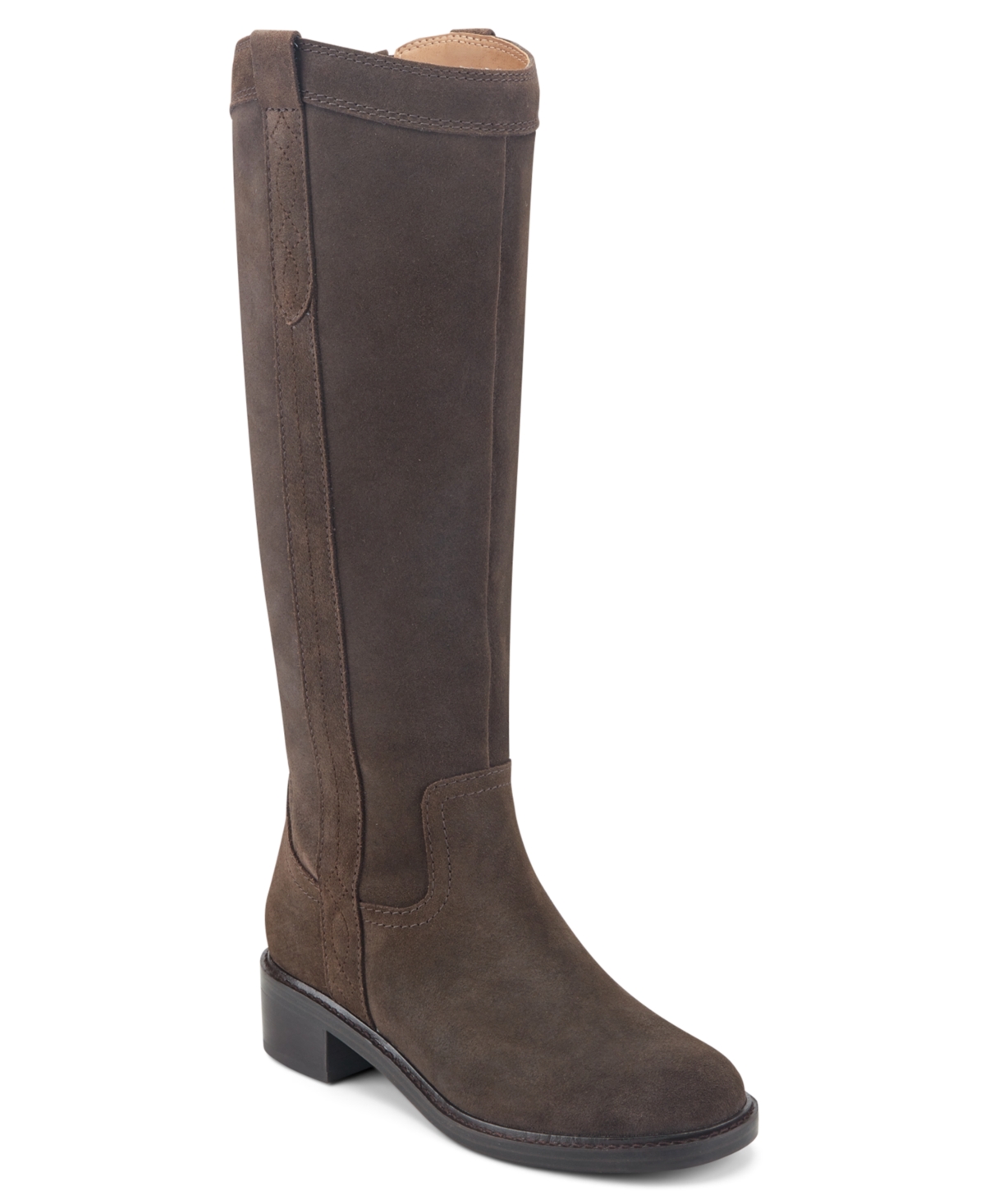 Earth Women's Derran Riding Arch Support Knee High Boots - Java Suede
