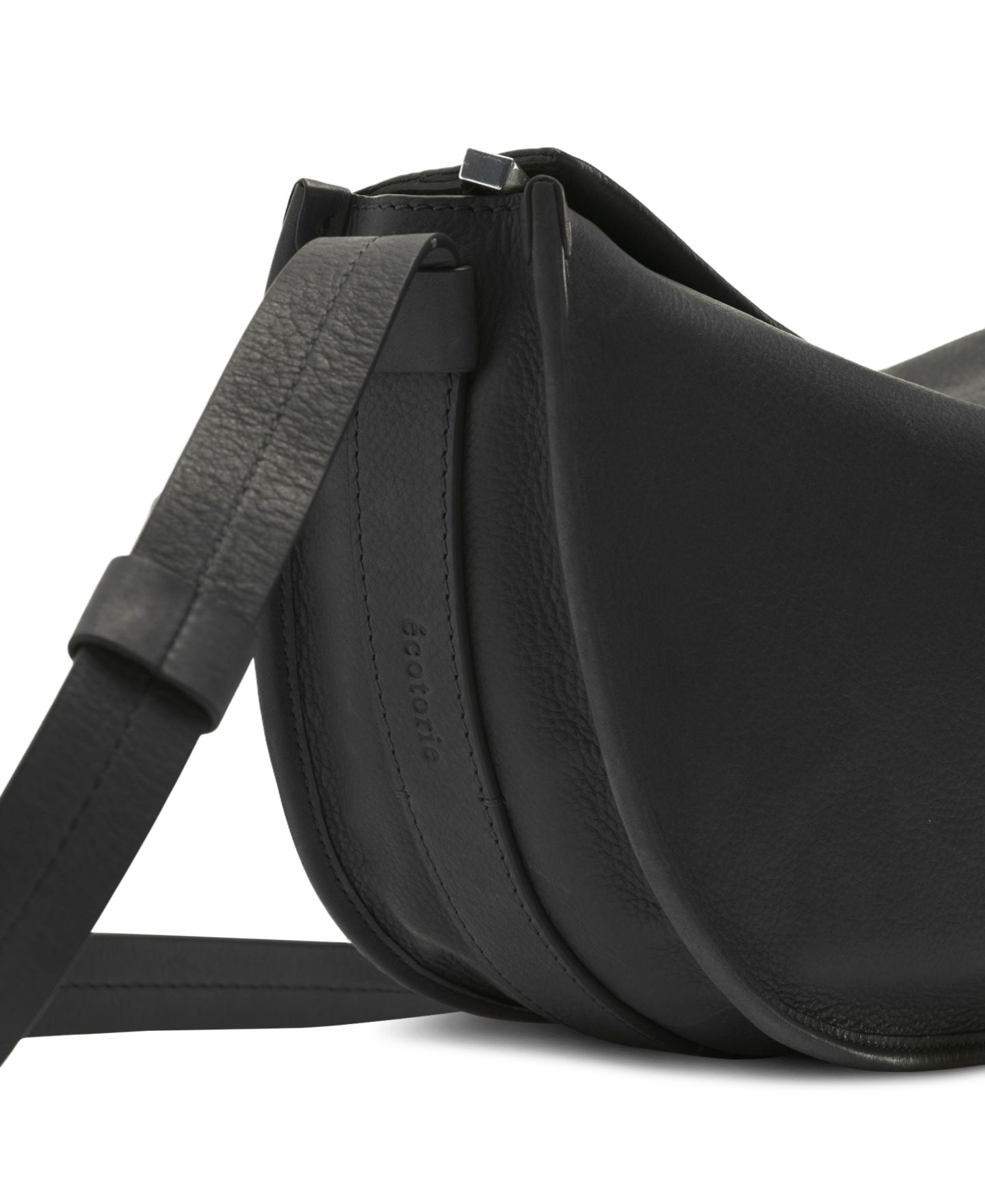 Женская сумка Ecotorie Dora Leather Adjustable Crossbody, цвет: Чёрный — фото 2