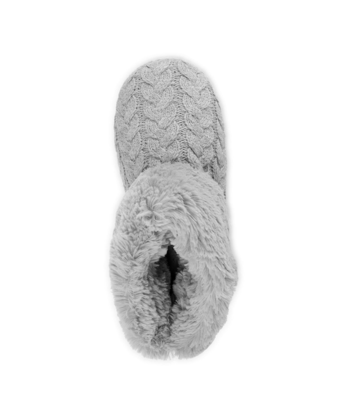 Женские тапочки MUK LUKS Melinda Cuff Boot Faux-Fur, цвет: Серый — фото 16