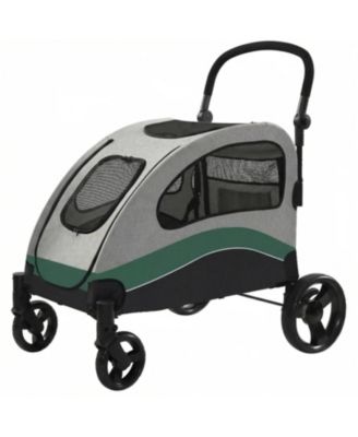 Pet Stroller for Medium Dogs,4 Wheel Dog Cat Wagon Foldable Stroller with Breathable Mesh
