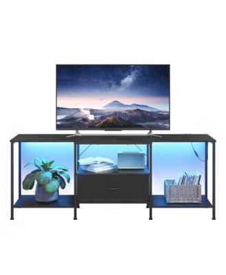 TV Stand for TVs up to 70 Inches, Charging Station