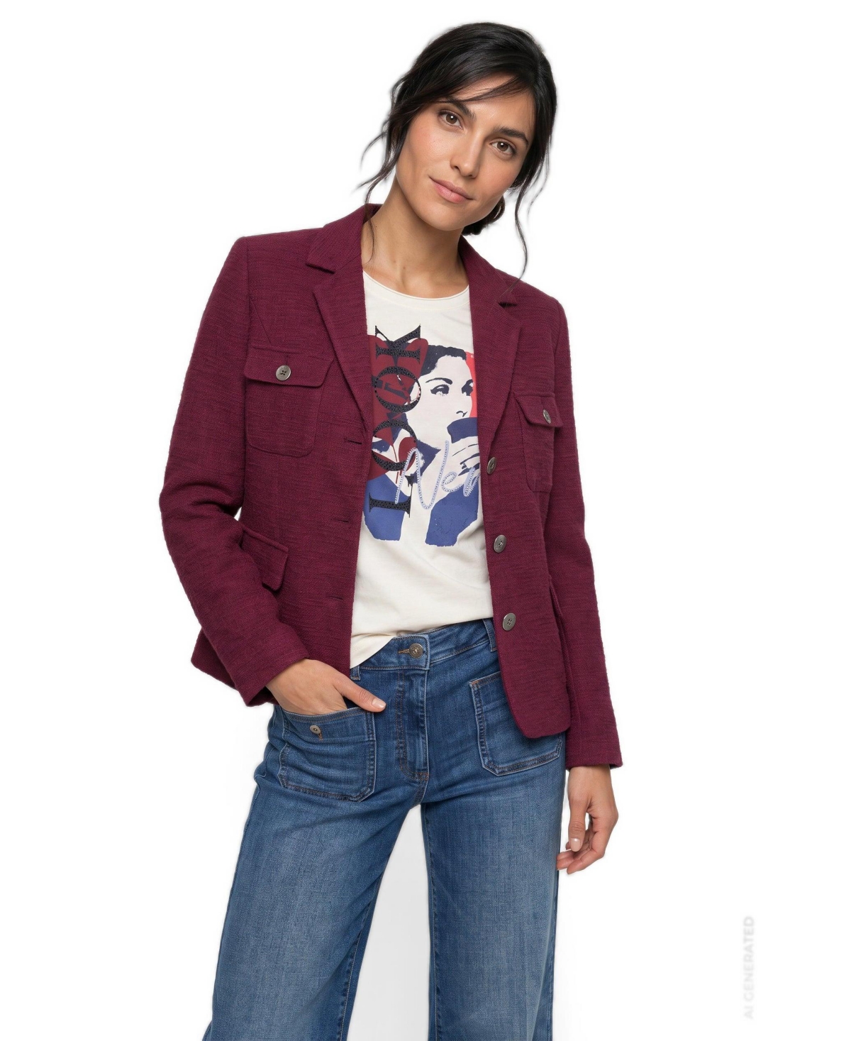 Olsen Women's Tweed Blazer