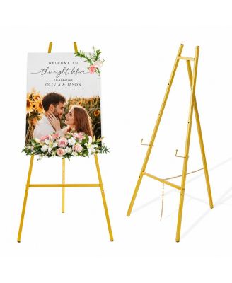 Heavy Duty Metal Floor Easel Stand Adjustable Display For Signs Art And Events