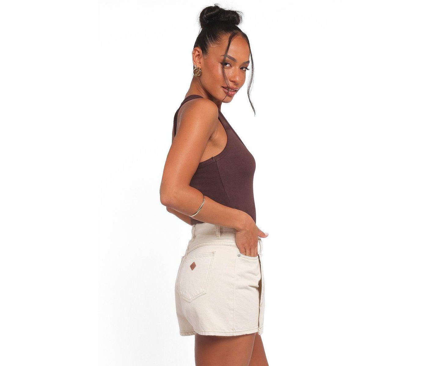 Женский топ Petal and Pup Miles Racerback Ribbed-Knit, цвет: Тёмно-коричневый — фото 2