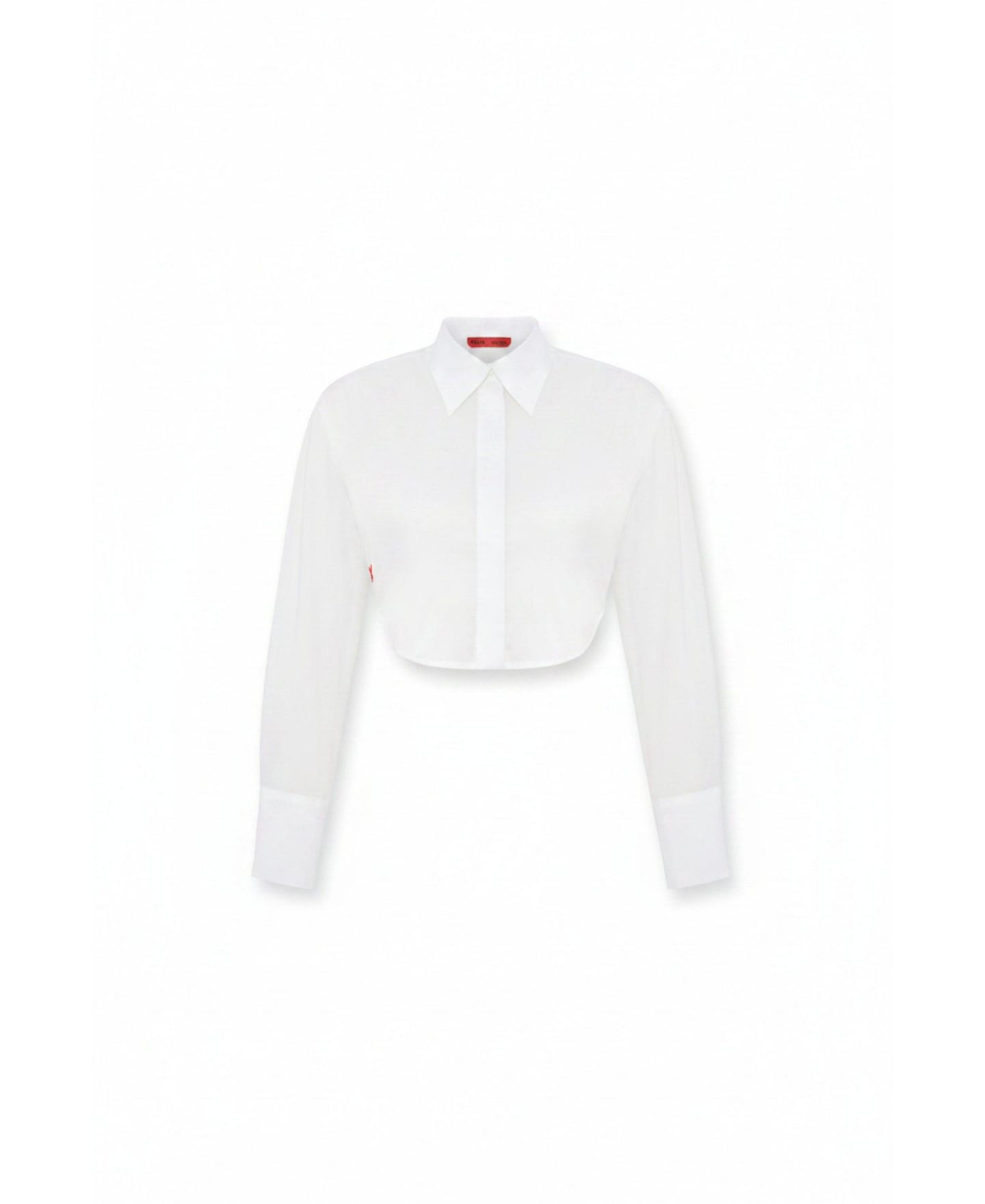 Женский топ PCFG Long-Sleeve Adjustable Tie-Back Crop, цвет: Белый — фото 6
