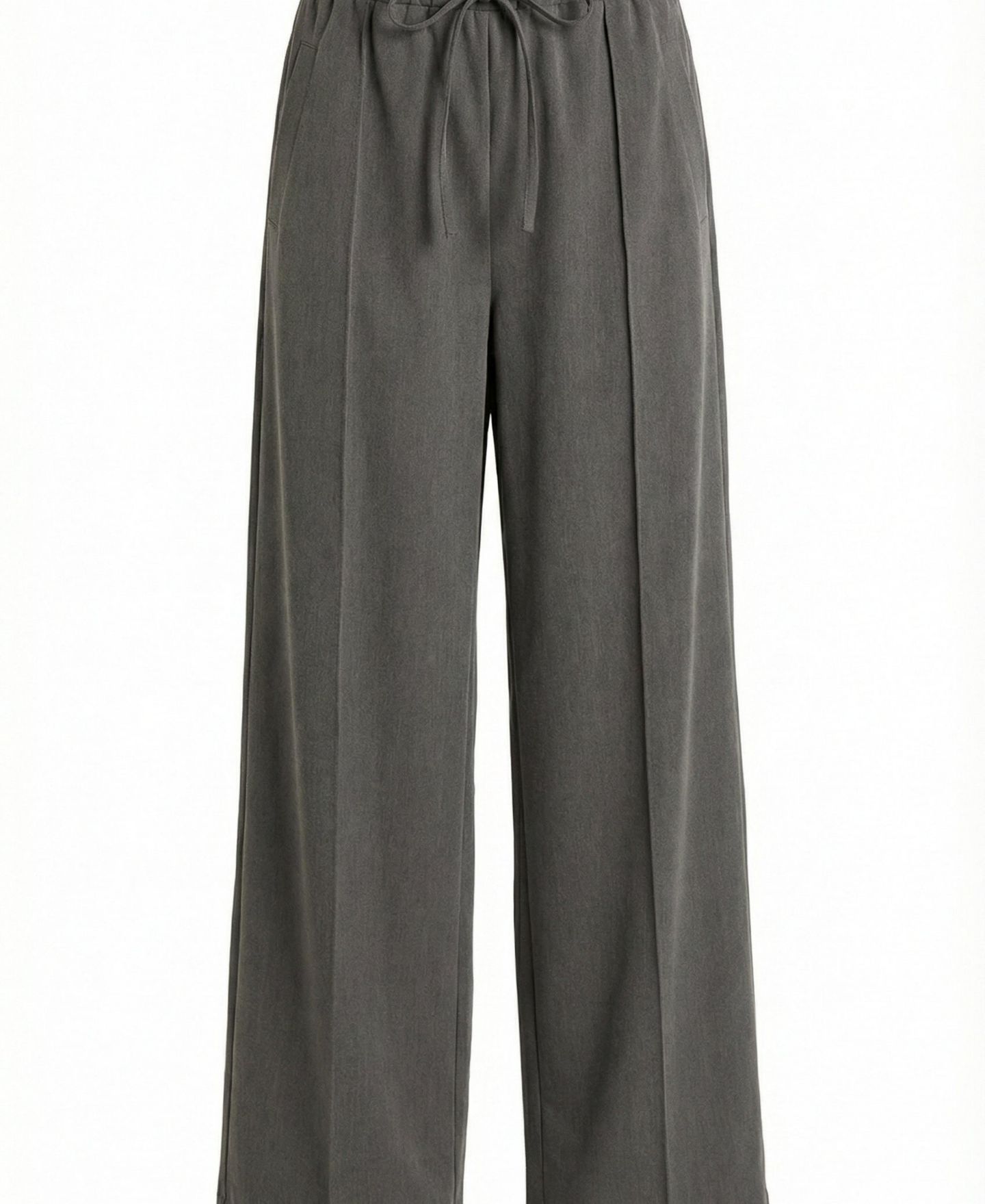 Женские брюки Modenaire High-Rise Drawstring Wide-Leg, цвет: Угольный — фото 6
