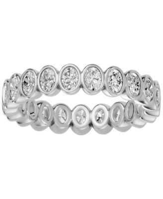 Oval Cut Diamond Full Eternity Band Ring (2 ct. t.w.) in 14k White, Yellow, Rose Gold or Platinum