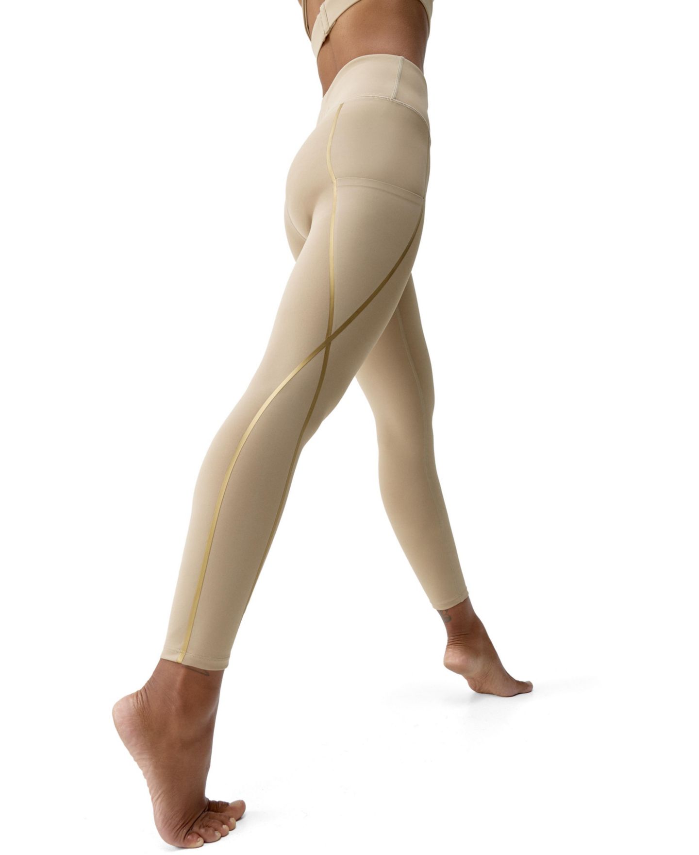 Женские леггинсы Born Living Yoga High Rise 7/8 Length, цвет: Stick — фото 3