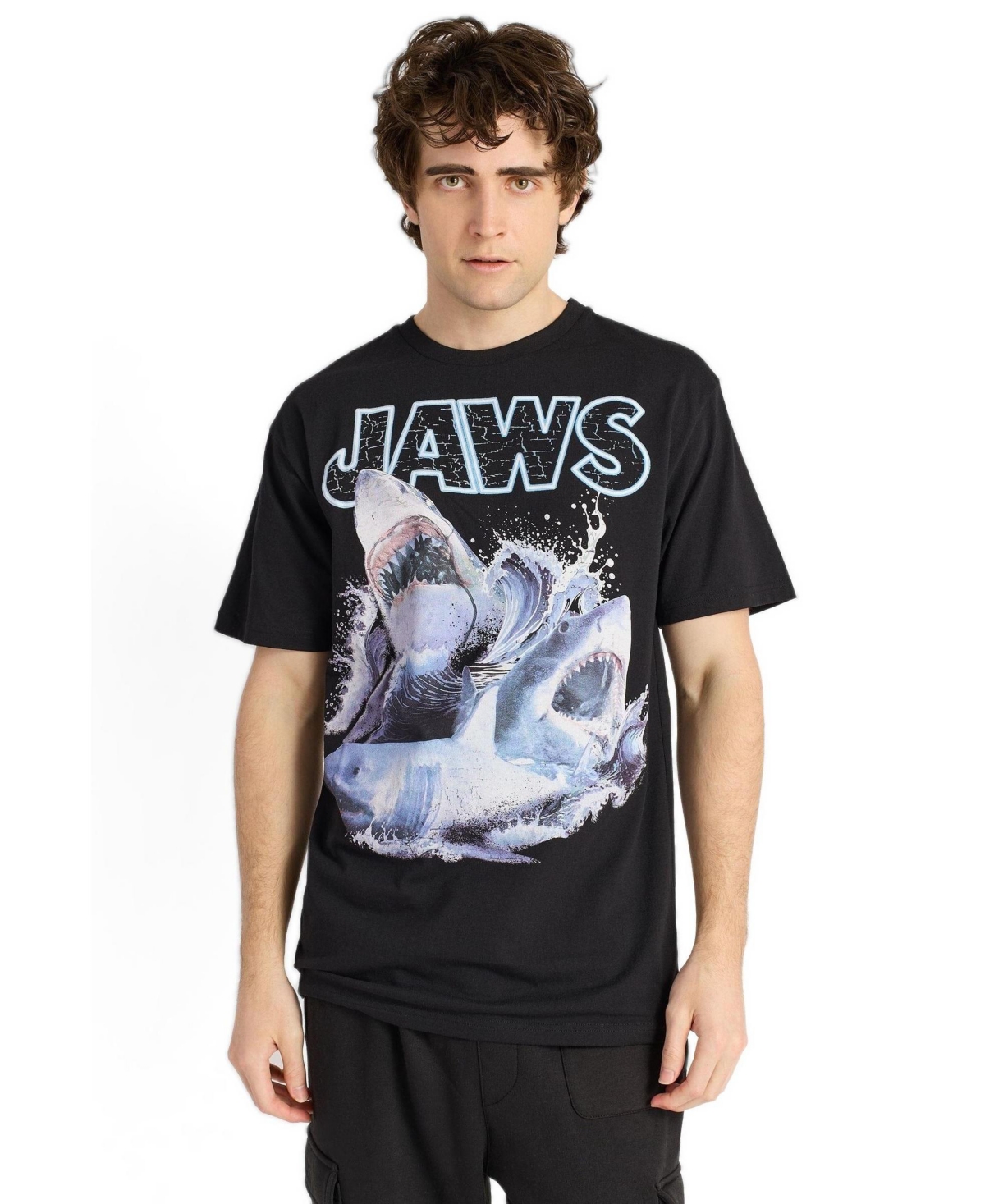 Reason Men's Jaws Shark Attack Short Sleeve T-Shirt