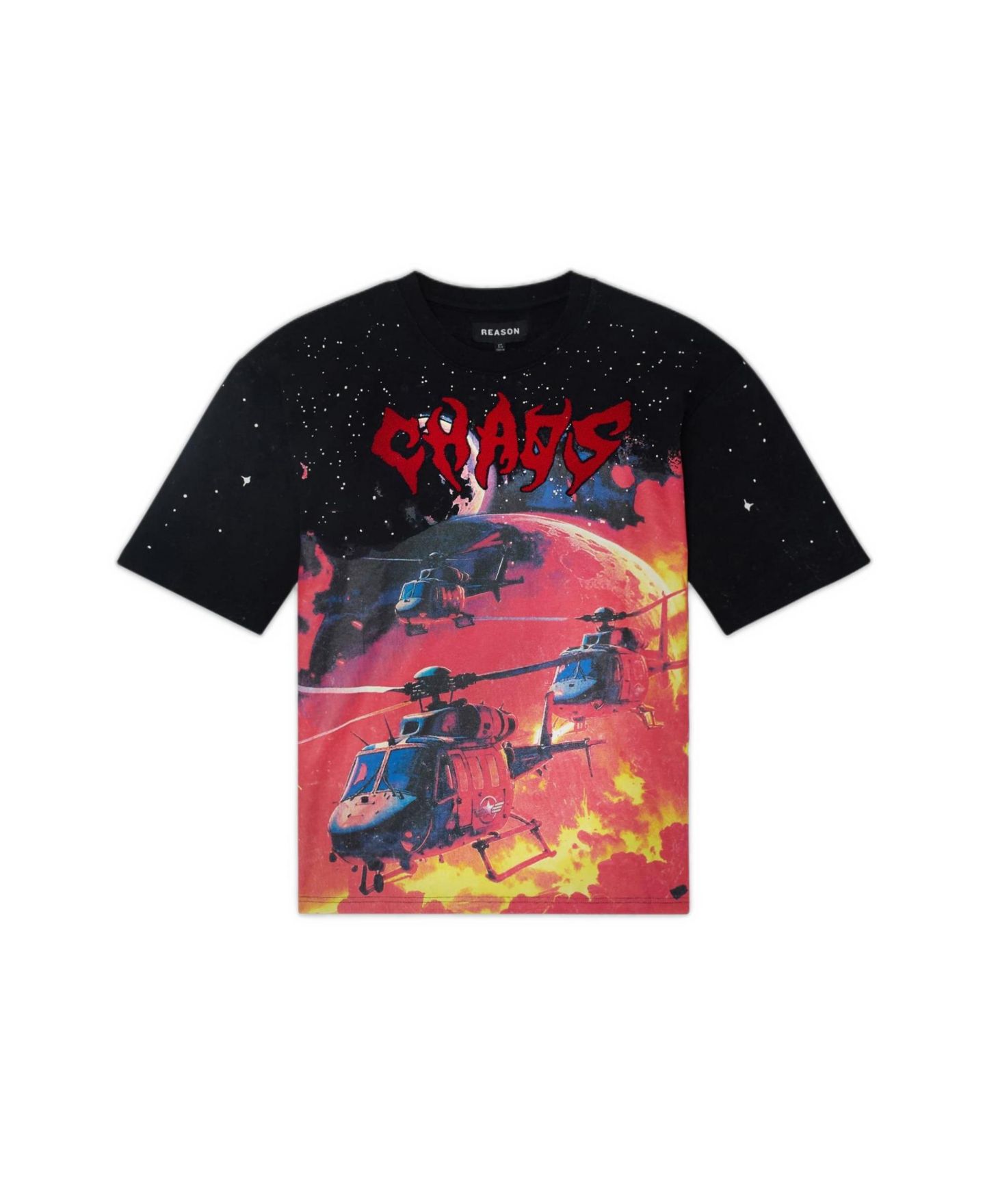 Мужская футболка Reason Chaos Chenille Patched Short Sleeve, цвет: Чёрный — фото 3
