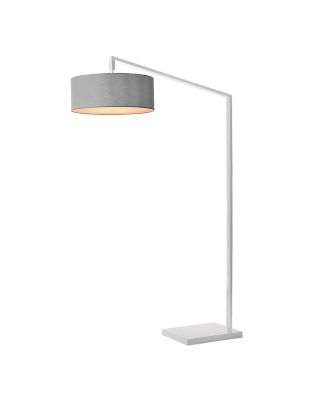 Stretch 75"H 1-Light Chairside Arc Lamp, Cashmere Dimmable, for Living Room or Bedroom