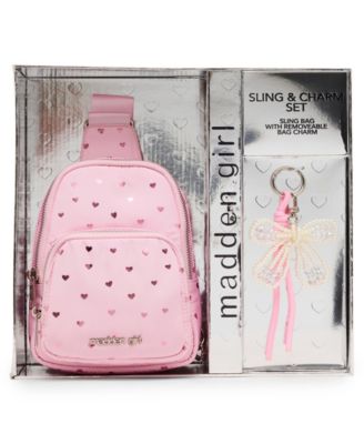 2-Piece Removable Charm and Crossbody Sling Bag Set 