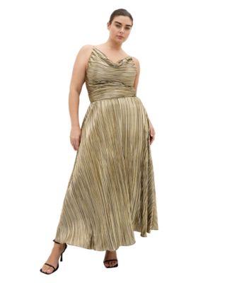 Women's Kamila Cowl Neck Metallic Dress