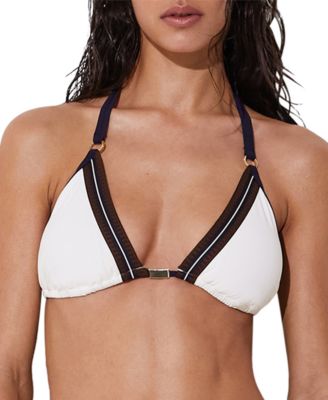 Women's Riva Colorblock Halter Triangle Bikini Top