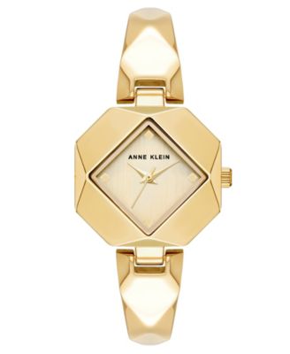 Women's Quartz Analog Square Gold-Tone Alloy Metal Band Watch 35mm x 28mm