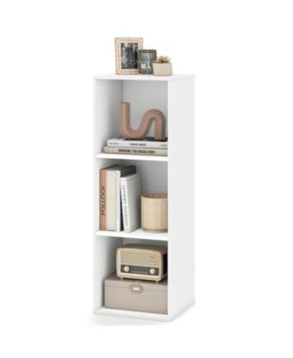 3-Cube Bookcase with Anti-Tipping Kits, Freestanding Cubby Storage Organizer