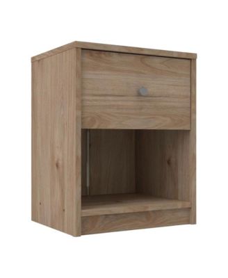 Hickory Nightstand with One Drawer and Timeless Style