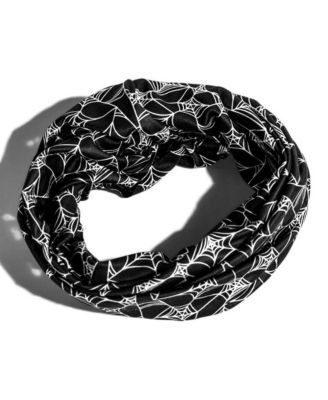 Kids Luxe Reversible Tube Turban Spider-Web Print Nine-Way Wear Headband
