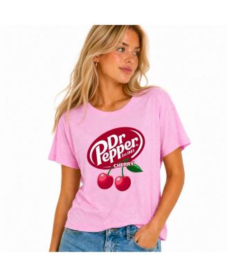 Juniors' Dr Pepper Cherry Retro Graphic Tee
