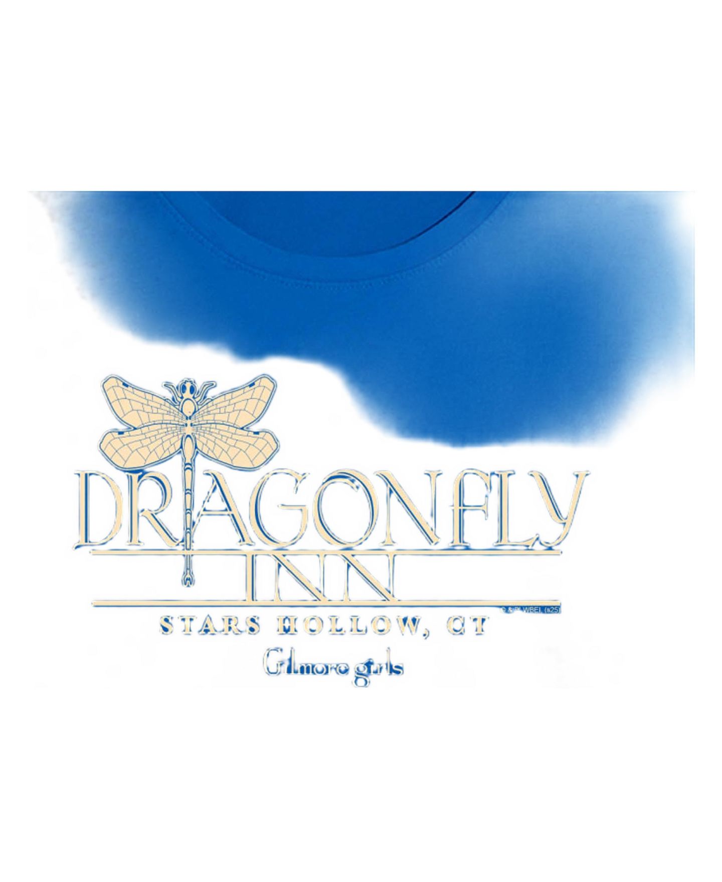 Женская футболка Gilmore Girls Dragonfly Inn Cropped Graphic, цвет: Королевский синий — фото 4