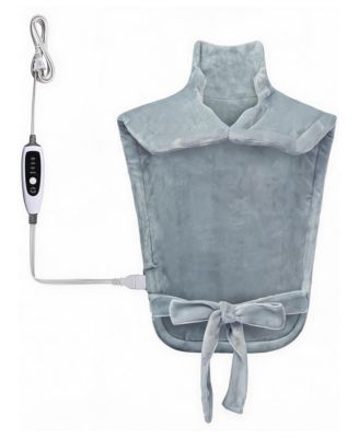 Large Weighted Heating Pad for Back, Neck and Shoulders, 4 Heat Settings, Fast Heating, 2-Hour Auto Shut-Off, 108" Cord, Machine Washable