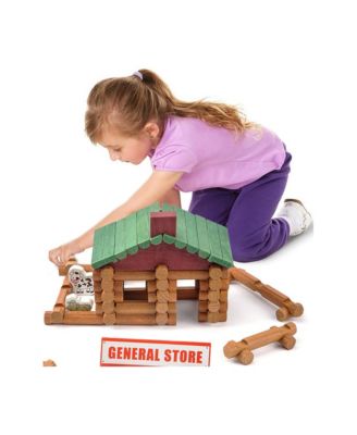 Wood Logs 170-Piece Building Set, Ages 3+