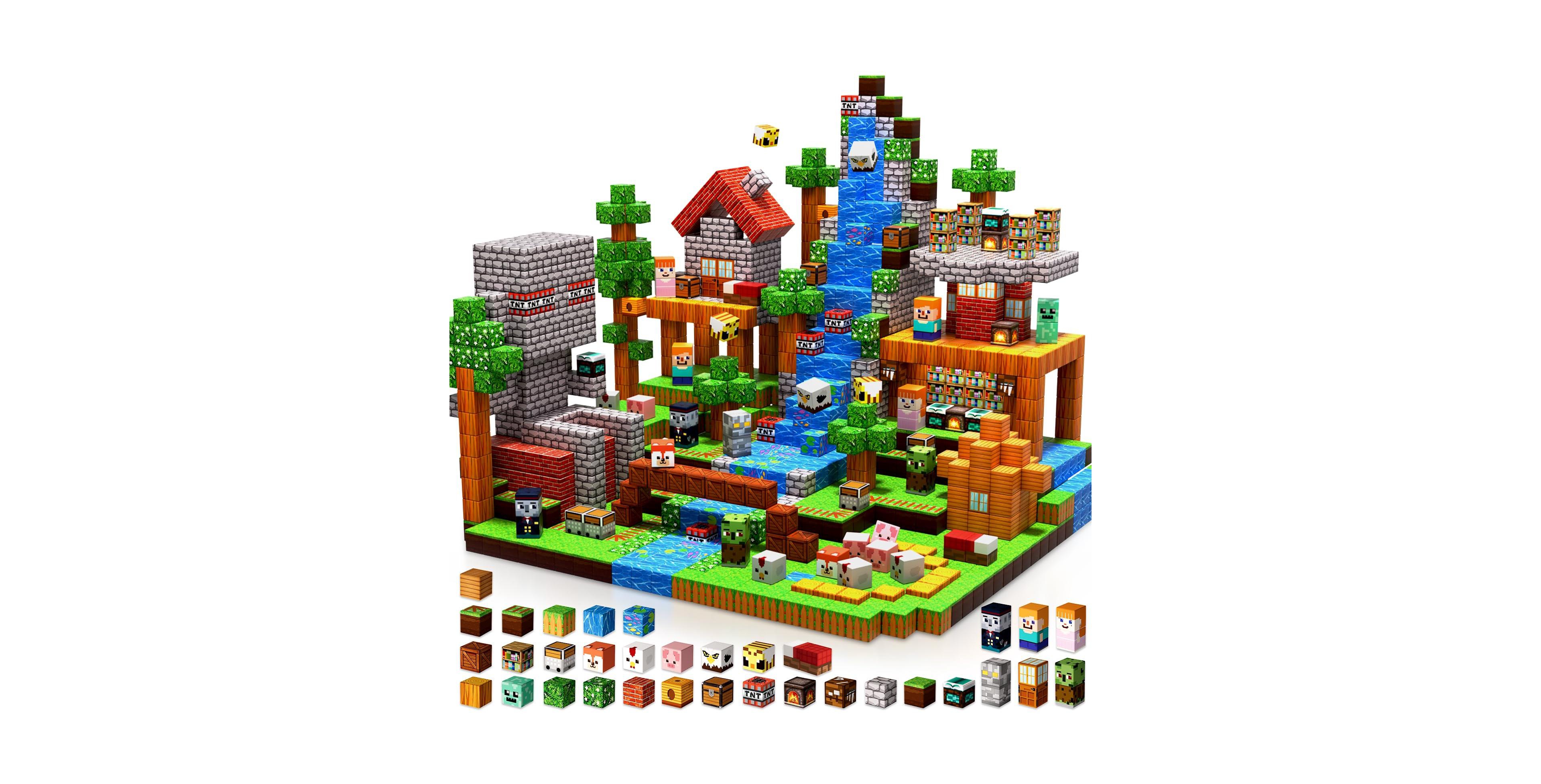 Gnuadz Minecraft 300-Piece Building Block Set, Ages 3+