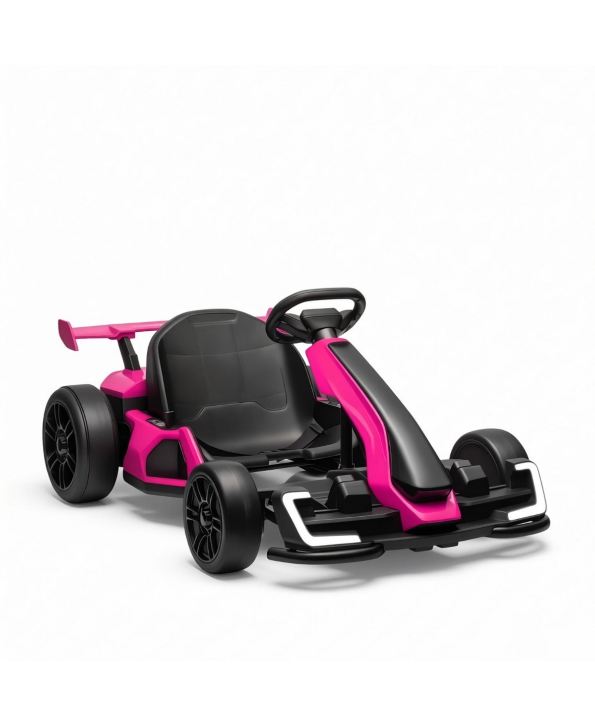 Sevorley Electric Go Kart, Steel and Polypropylene, 7.5 Mph with Adjustable Seat, 110 lbs, Ages 6-12