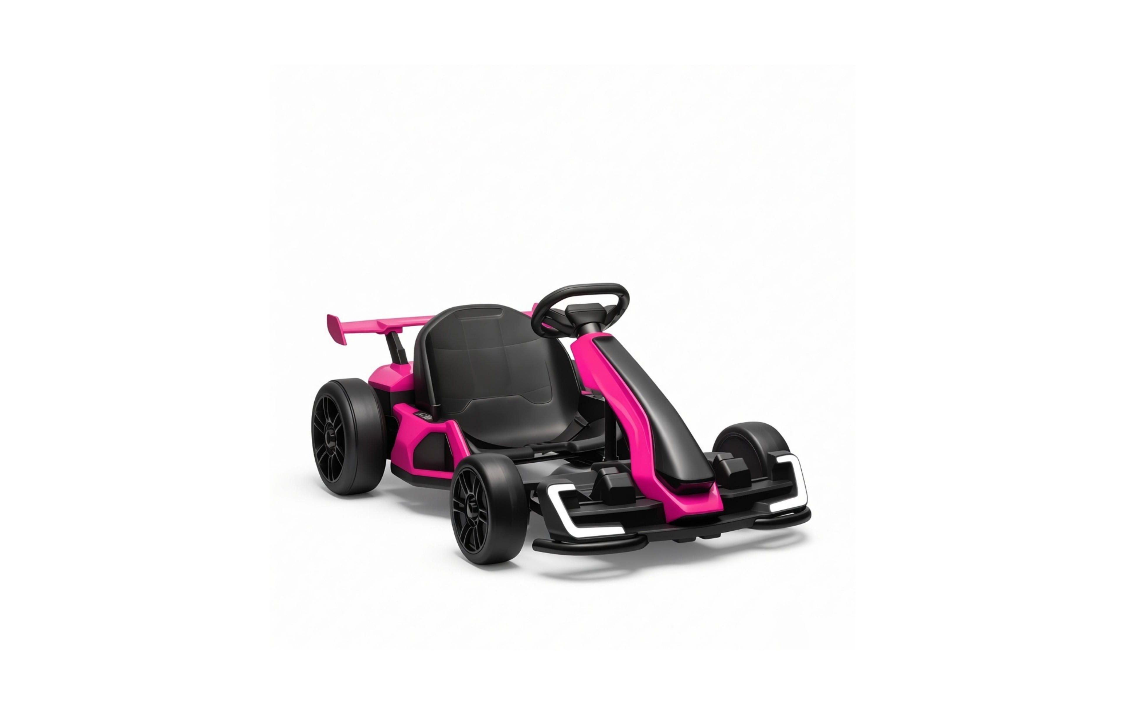 Sevorley Electric Go Kart, Steel and Polypropylene, 7.5 Mph with Adjustable Seat, 110 lbs, Ages 6-12