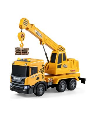 Scania Friction-Drive Moveable Hook Water-Spray Crane Truck Toy