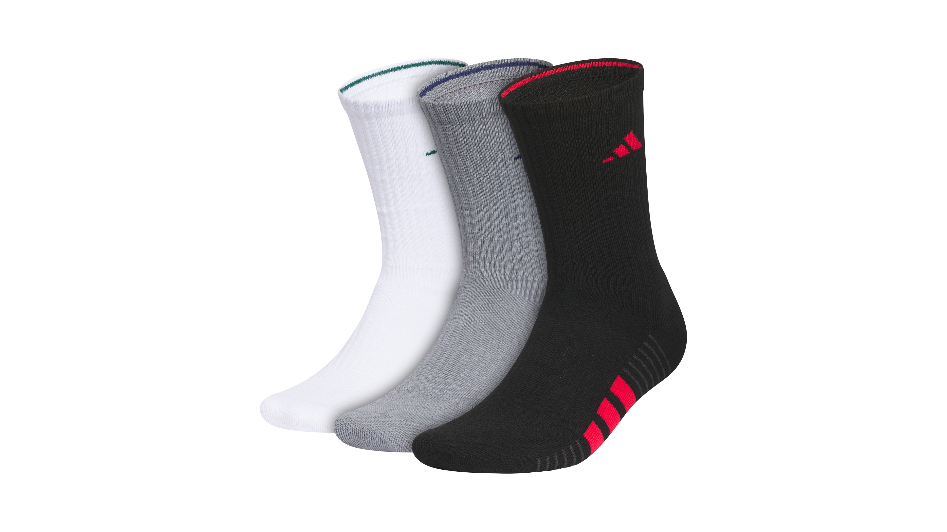 adidas Men's Cushioned 4.0 Arch-Compression Crew Socks, 3-Pack