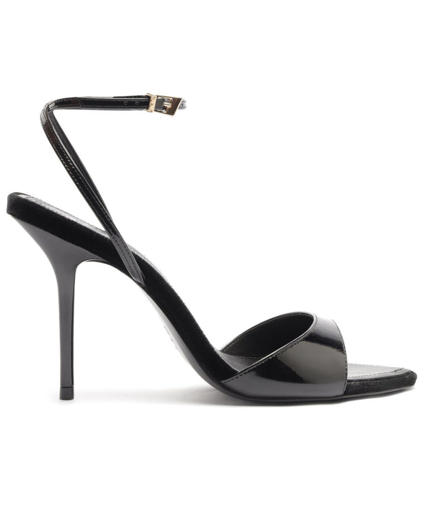 Женские сандалии Schutz Elodie Buckle Ankle Strap, цвет: Чёрный — фото 2