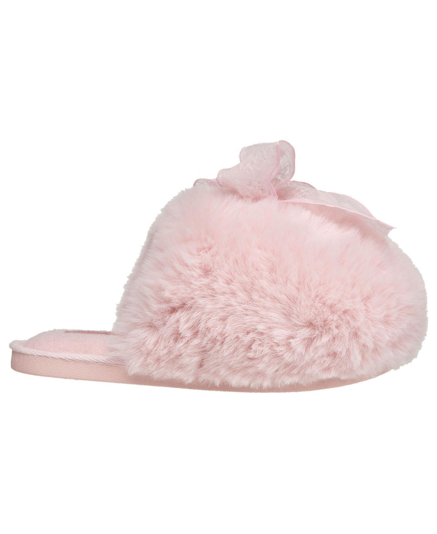 Женские тапочки Thalia Sodi Snowbow Puff Ball with Bow Slipper, цвет: Розовый — фото 2