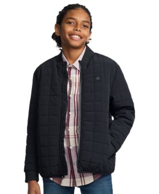 Boys' 8-20 Quilted Full-Zip Bomber Jacket