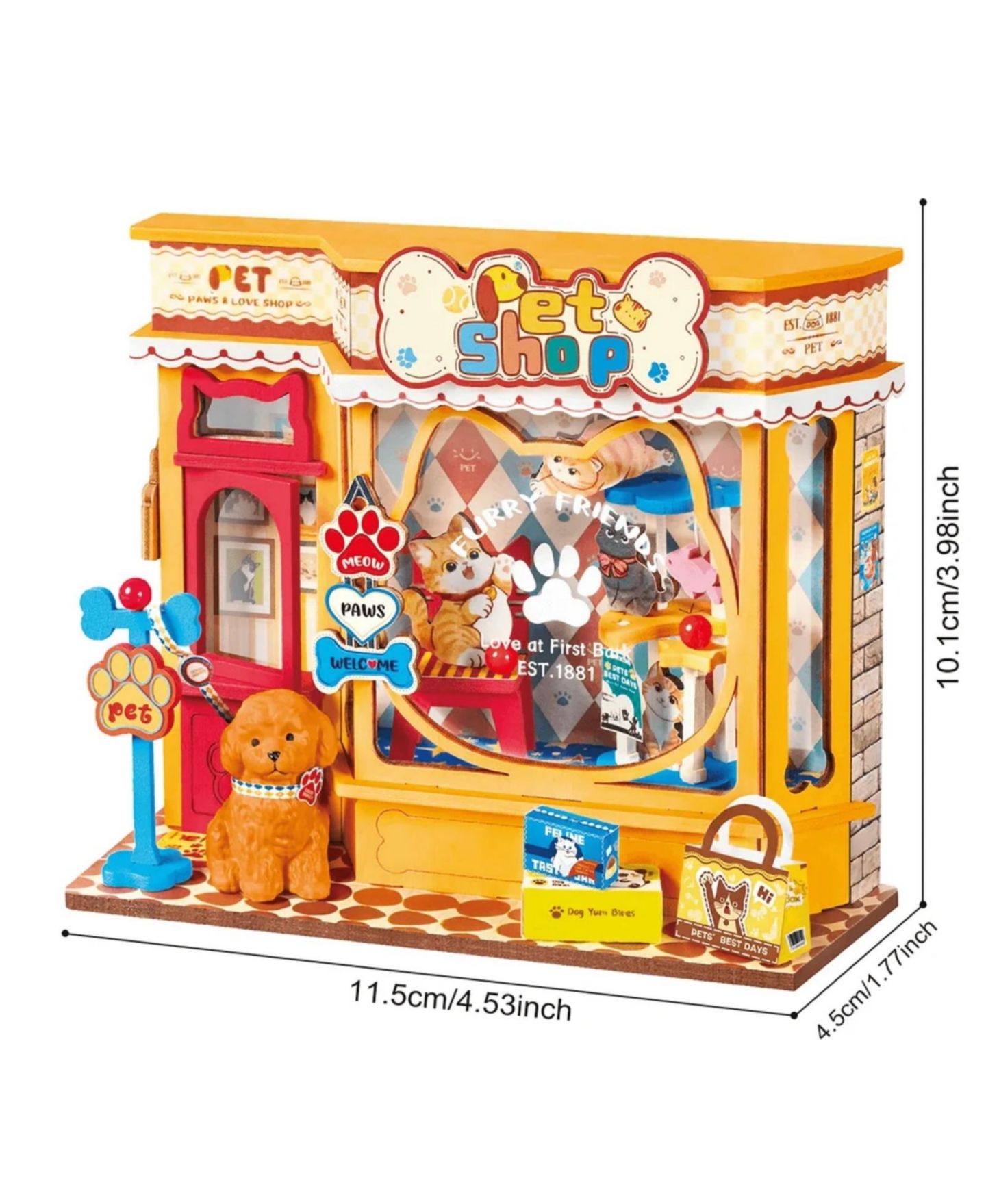 Детский конструктор Robotime Sweetie's Donut Shop 76-Piece Miniature Building Set, Ages 14+ — фото 4