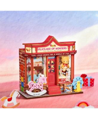 Whimsy Toy Shop 3D Wooden Puzzle Building Set, Ages 14+