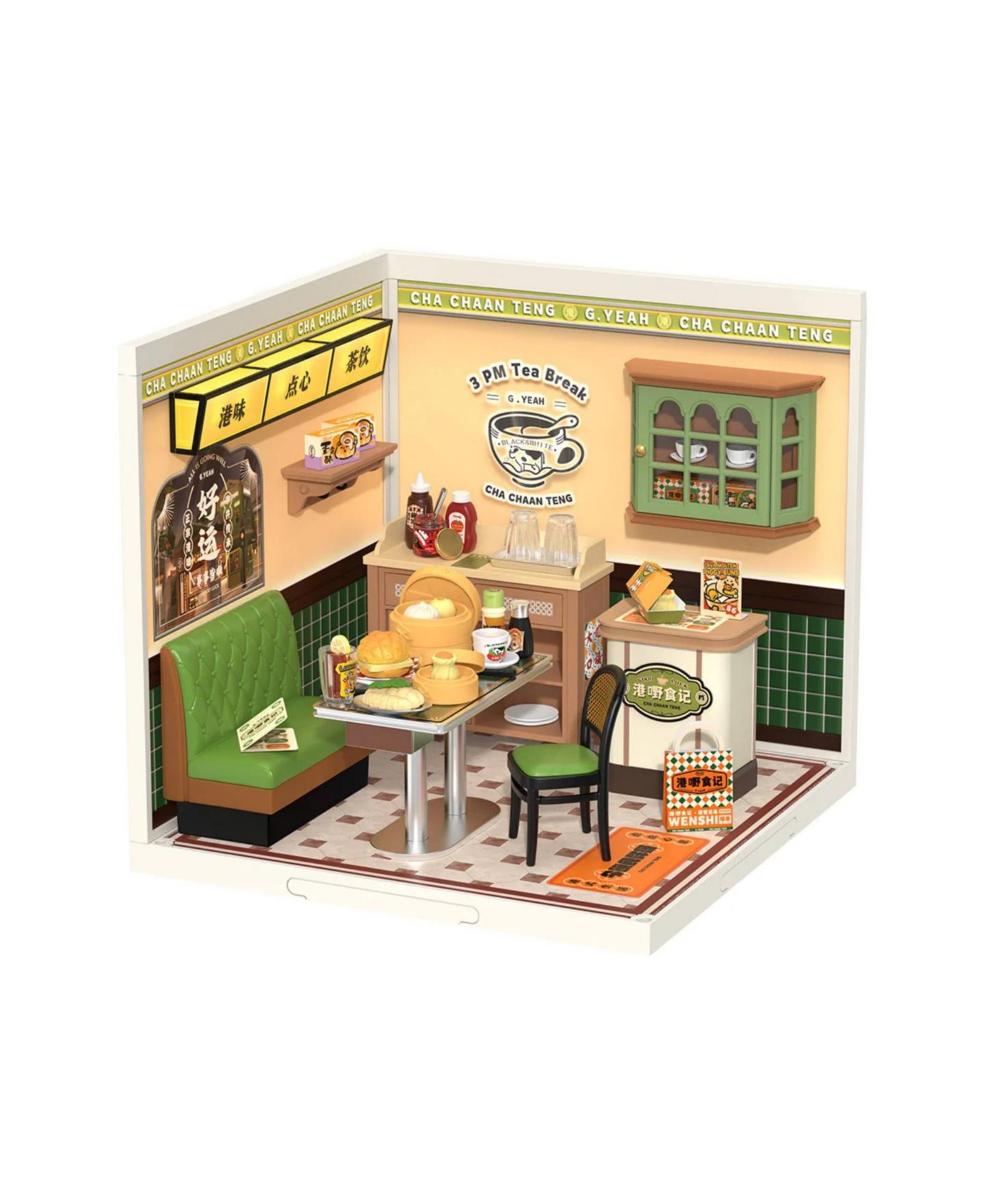 Детский конструктор Robotime Hong Kong Bites Cafe Super Creator Wooden Model Building Set, Ages 14+ — фото 1