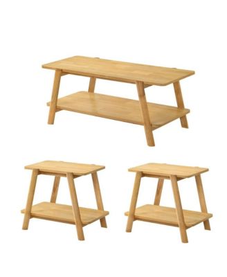 3-Piece Coffee Table Set, Coffee Table and Two End Tables