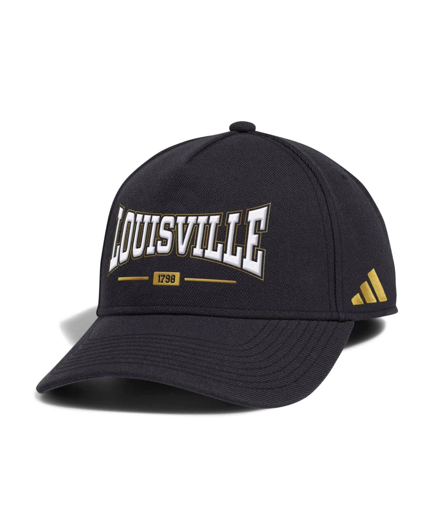 Кепка adidas Black Louisville Cardinals For the Ville A-Frame Adjustable Hat — фото 1