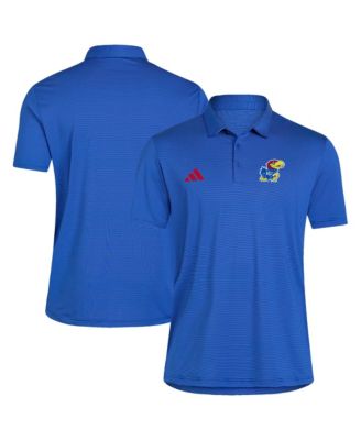 Men's Royal Kansas Jayhawks Ultimate 365 Stripe Polo Shirt