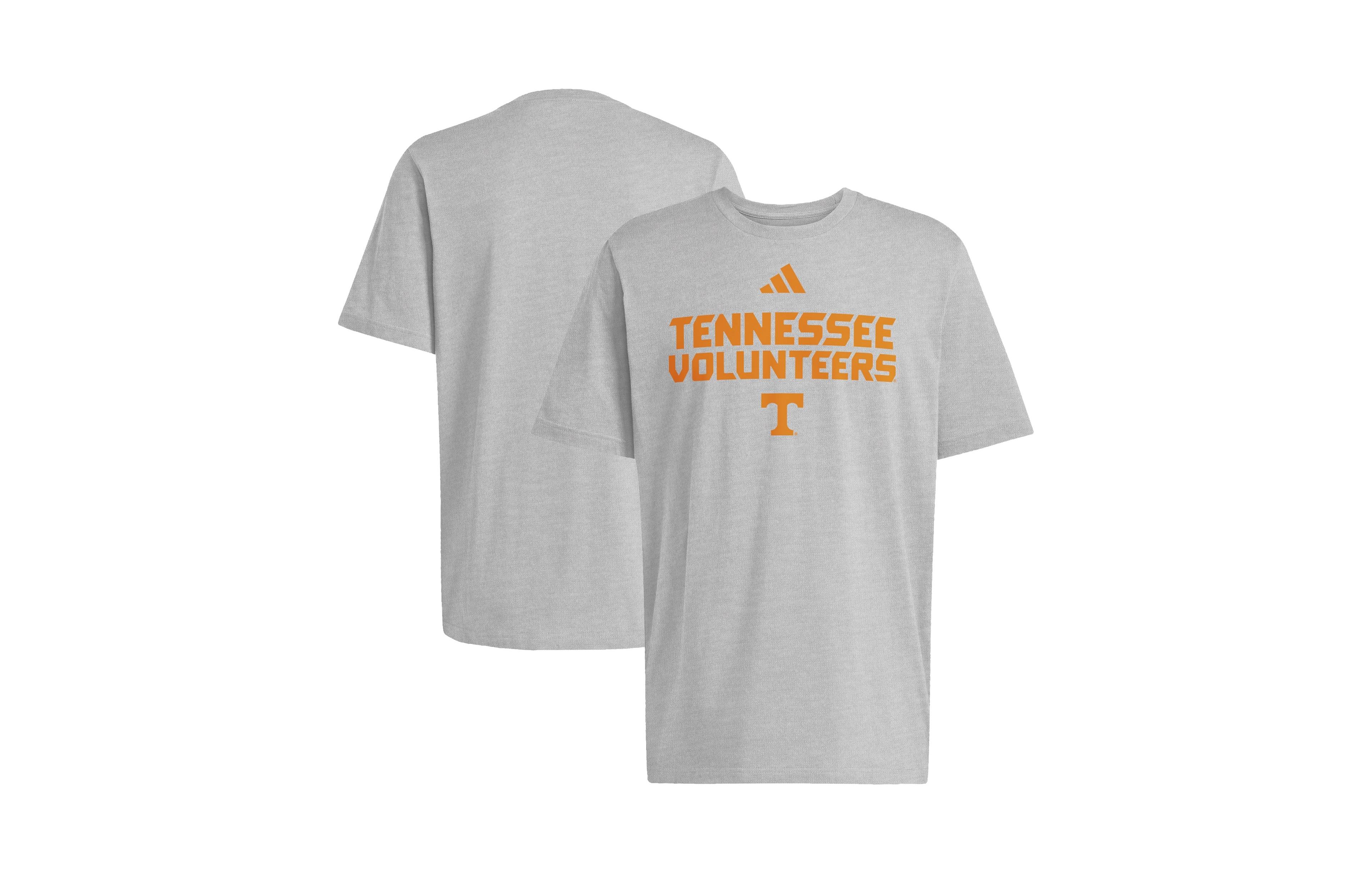 Adidas Men's Gray Tennessee Volunteers Wordmark T-Shirt