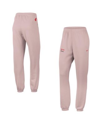 Women's Light Pink Indiana Fever Studio Cuffed Fleece Sweatpants