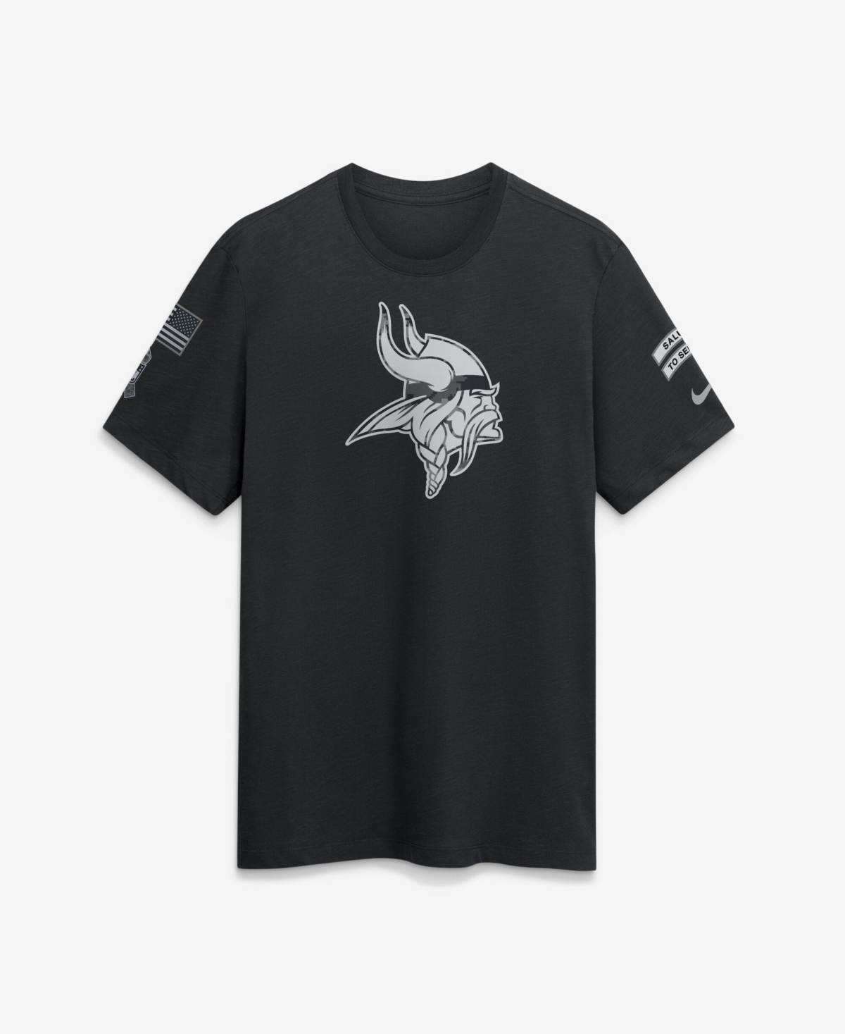Nike Men's Black Minnesota Vikings 2026 Salute to Service Slub T-Shirt