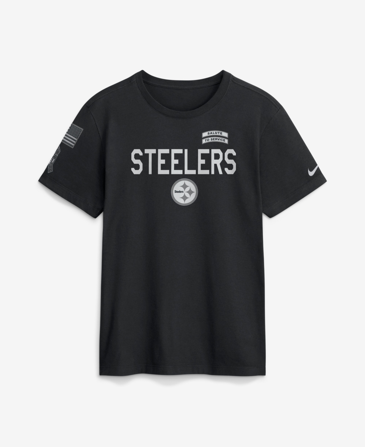 Nike Men's Black Pittsburgh Steelers 2026 Salute to Service Sideline Dri-fit T-Shirt - Black