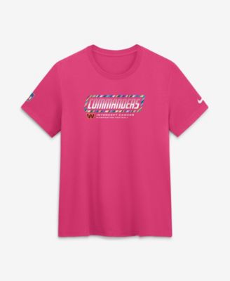 Women's Pink Washington Commanders 2026 NFL Crucial Catch Dri-FIT T-Shirt