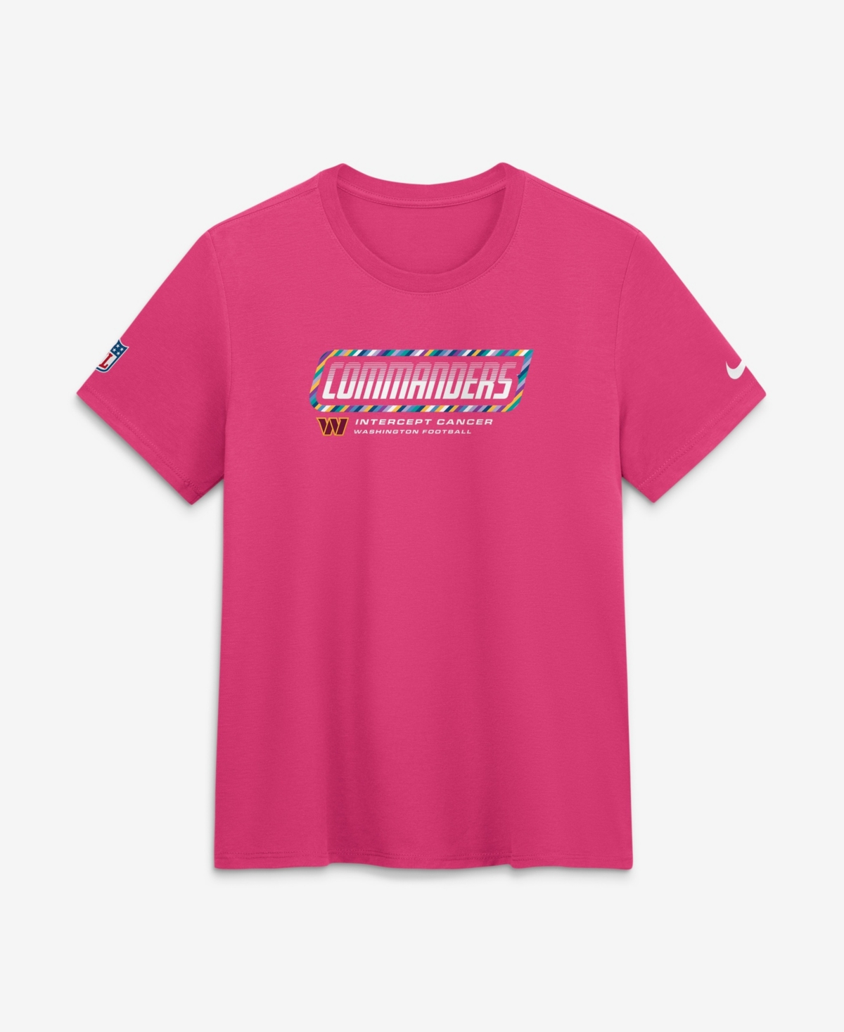 Nike Women's Pink Washington Commanders 2026 Nfl Crucial Catch Dri-fit T-Shirt