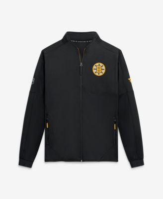 Men's Black Boston Bruins Authentic Pro Rink Fleece Full-Zip Jacket