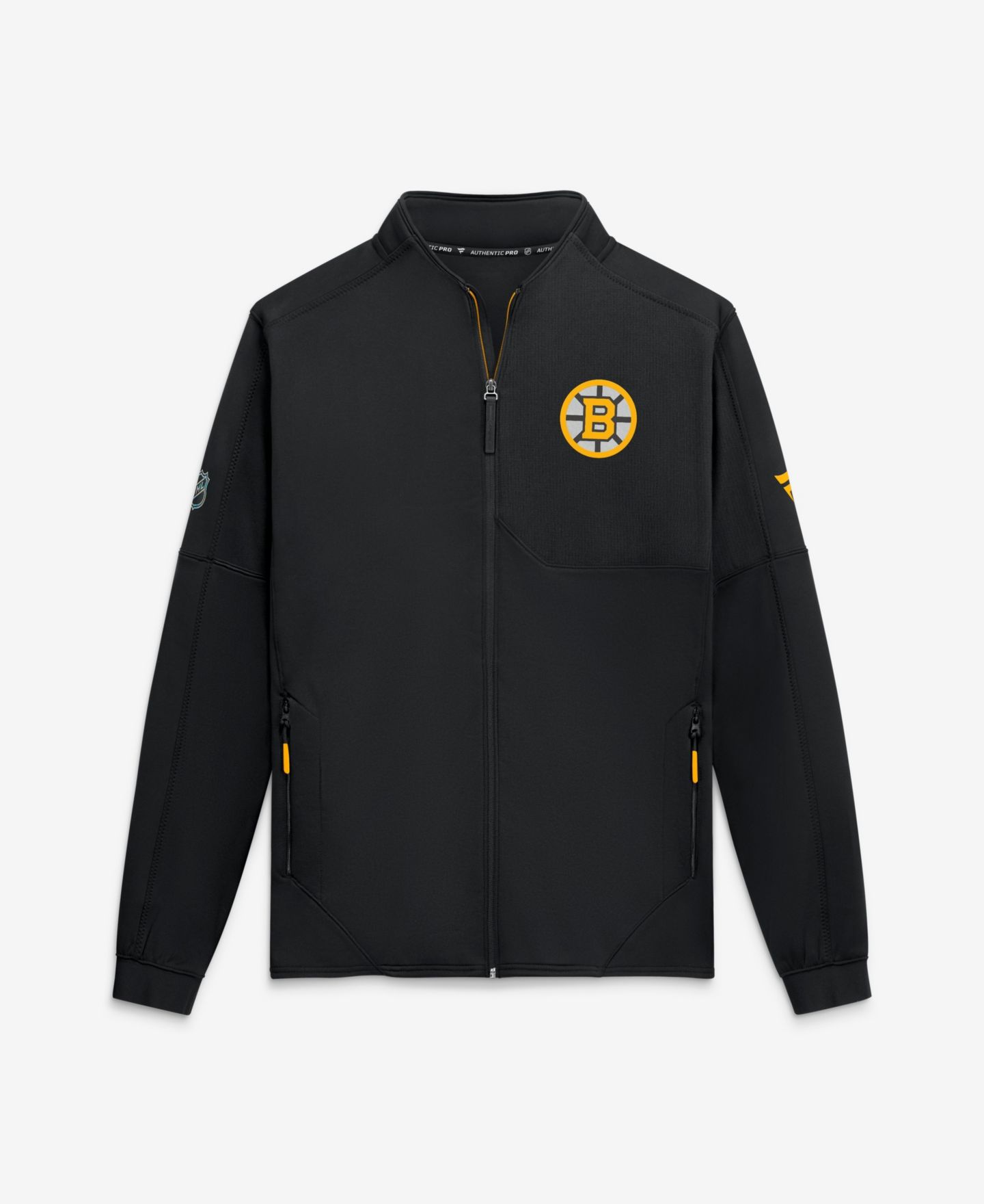 Мужская куртка Fanatics Black Boston Bruins Authentic Pro Rink Fleece Full-Zip — фото 1