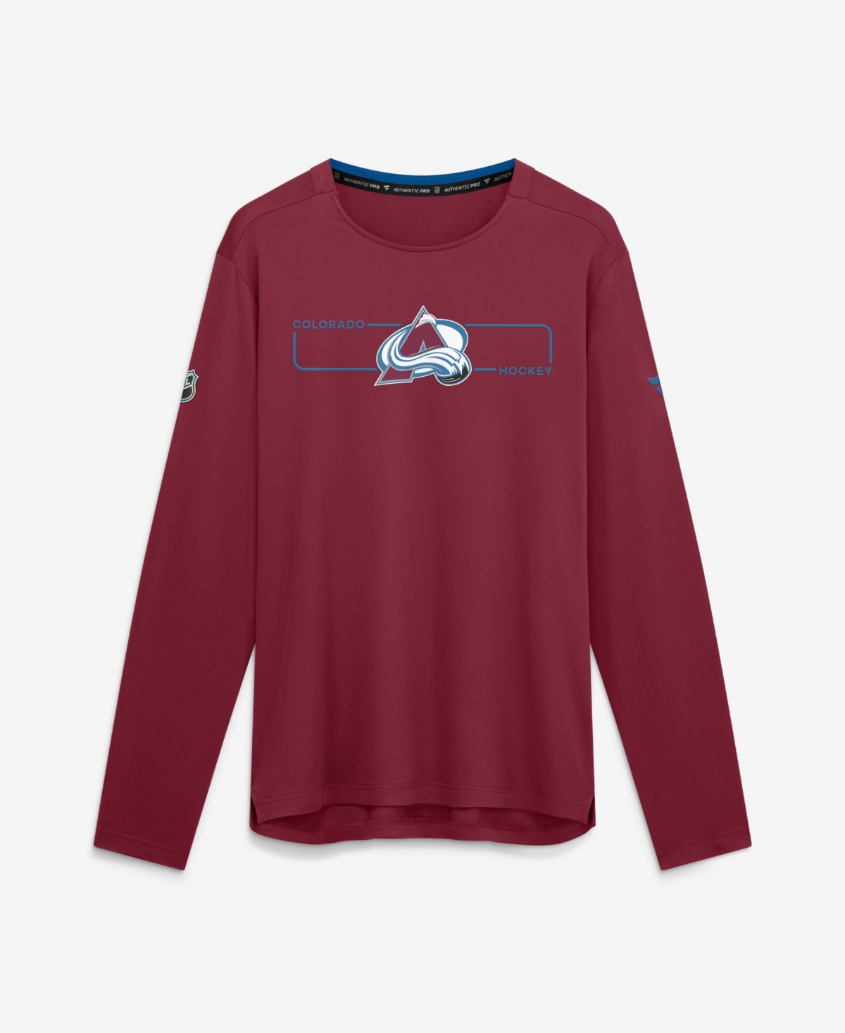 Fanatics Men's Burgundy Colorado Avalanche Authentic Pro Rink Tech Long Sleeve T-Shirt