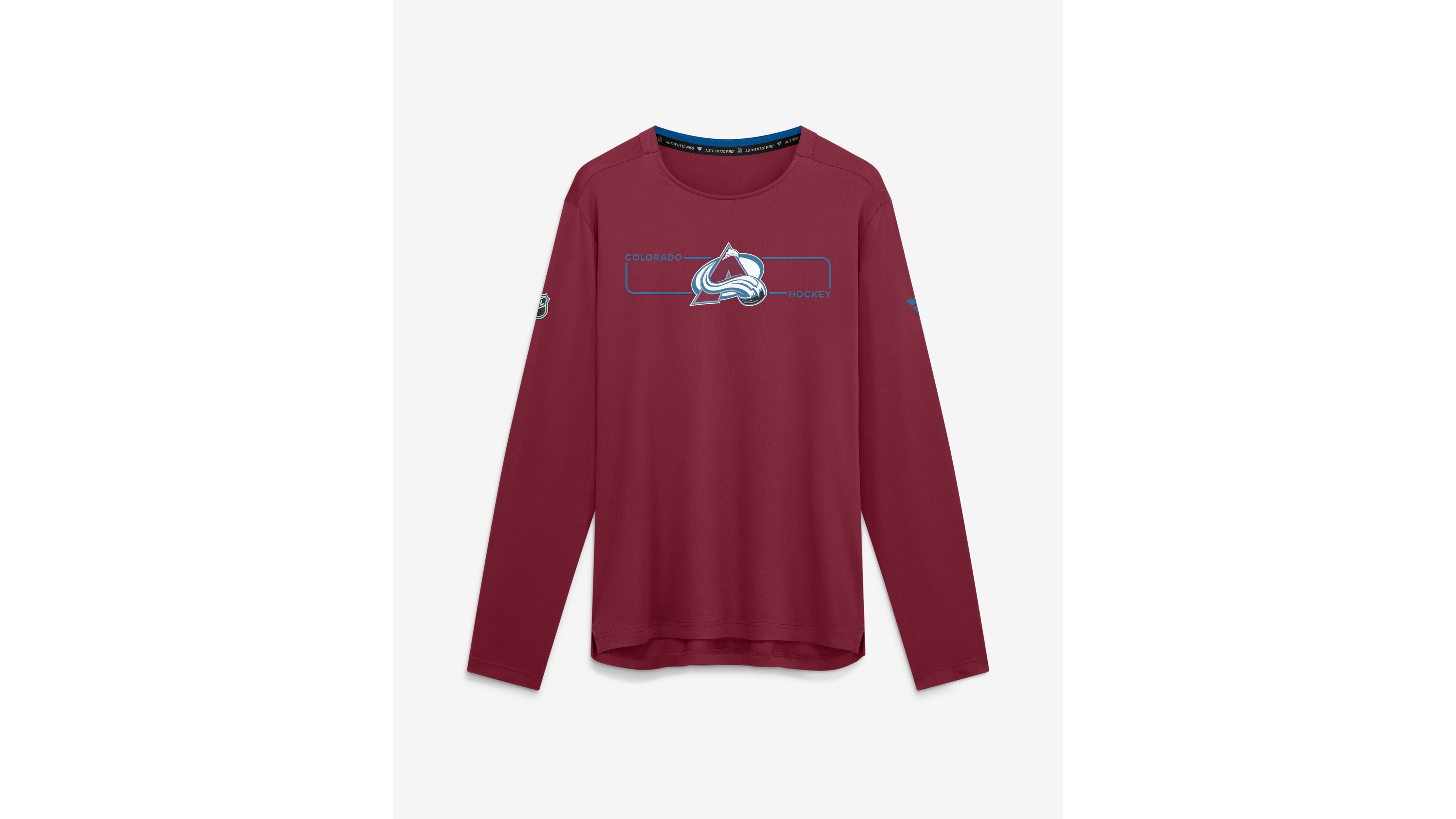 Fanatics Men's Burgundy Colorado Avalanche Authentic Pro Rink Tech Long Sleeve T-Shirt